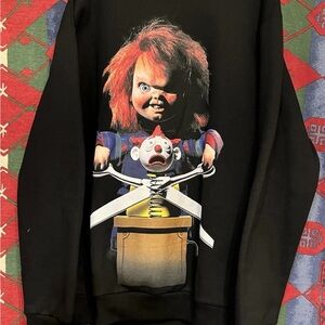 Childs play X shoe palace Chucky Graphic crewneck sweater Sz large